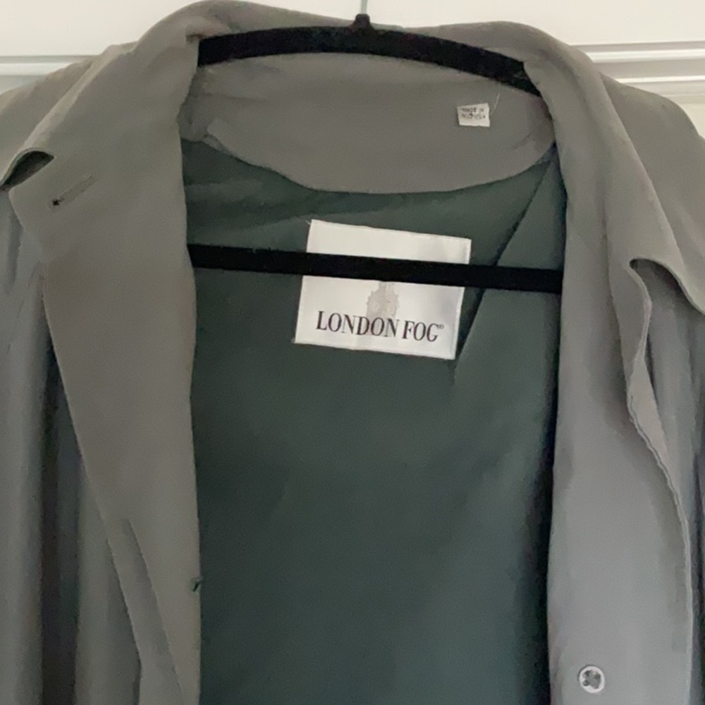Vintage London Fog Sage green Trench Coat Classic Design